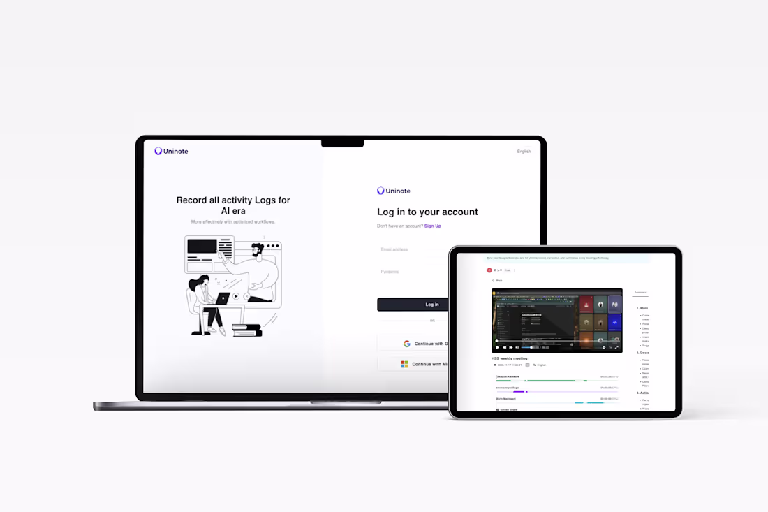 Cover image for Uninote Meeting Intelligence Platform Development