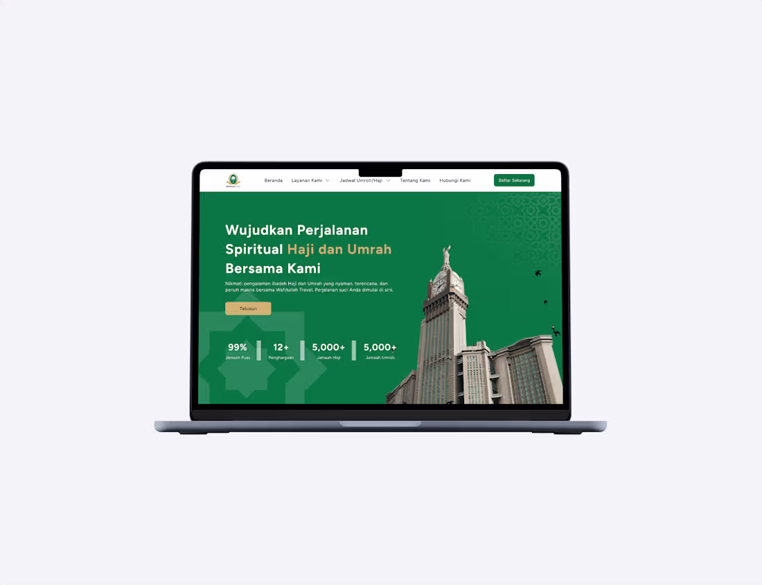 Cover image for Wafdullah Travel Website Design
