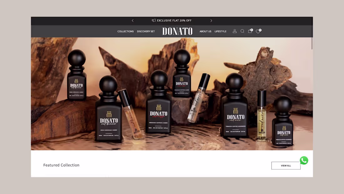 Cover image for I designed and developed a Shopify website for a perfume bra...