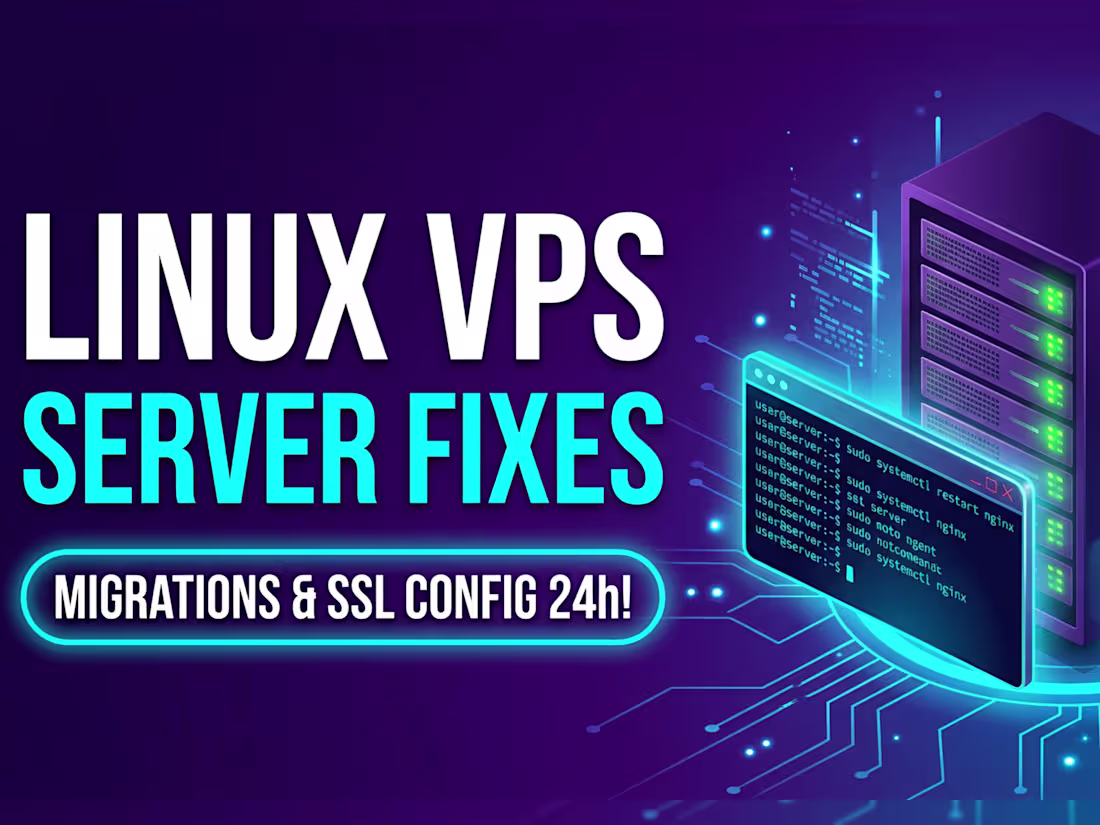 Cover image for Fix, Migrate, or Secure Your Linux VPS