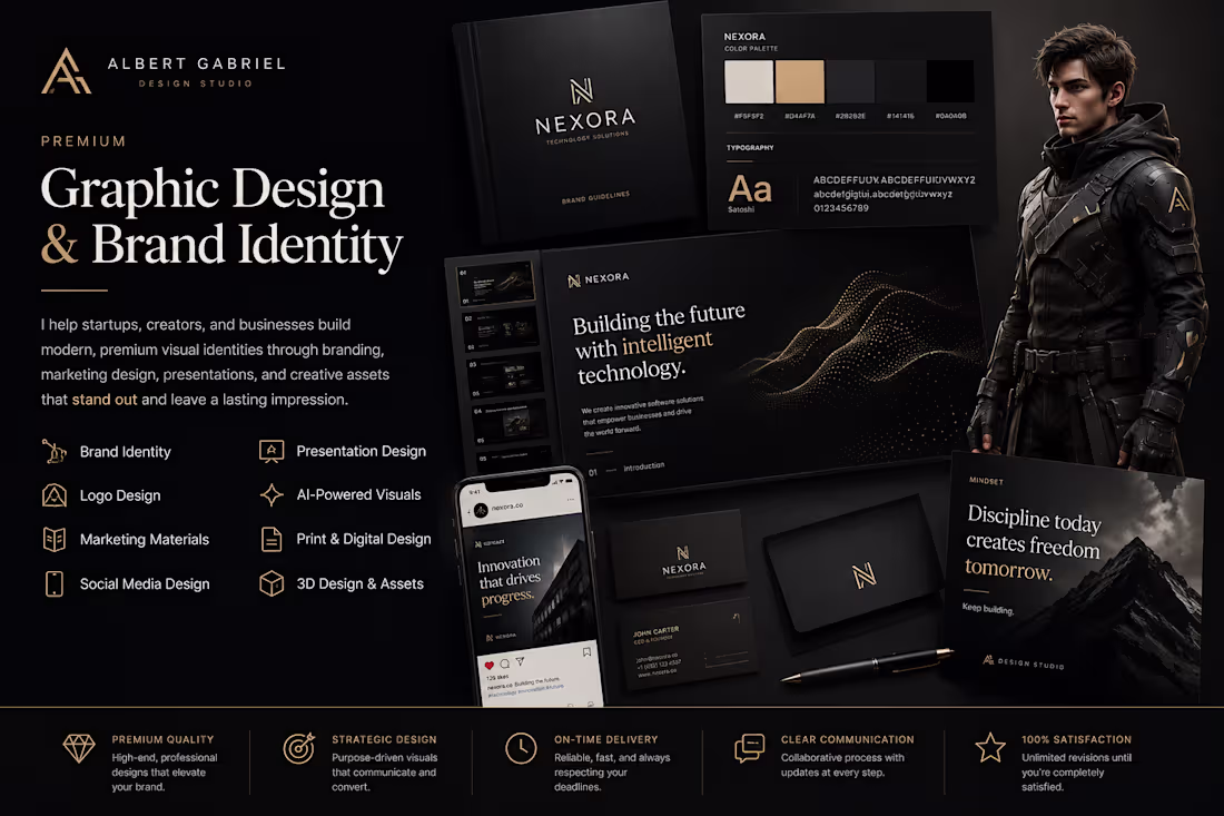 Cover image for Premium Graphic Design & Brand Identity