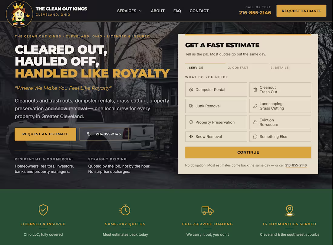Cover image for Designed and built a conversion-focused