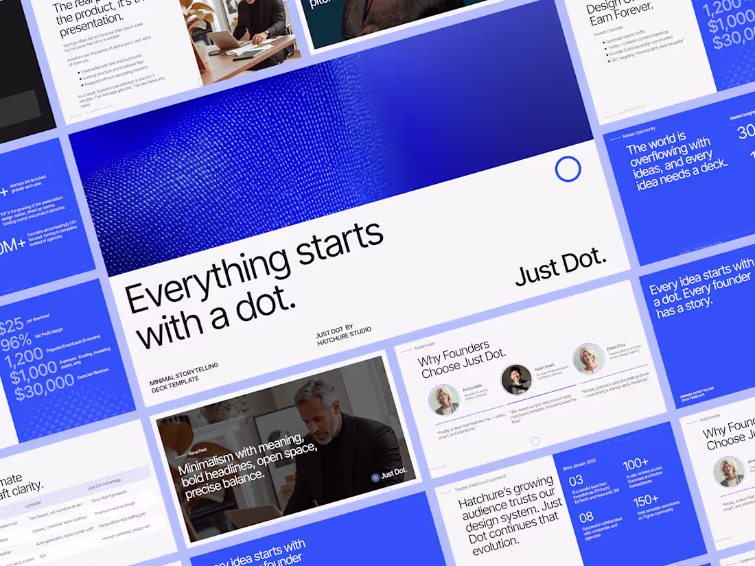 Cover image for Just Dot – Minimalist Pitch Deck Template