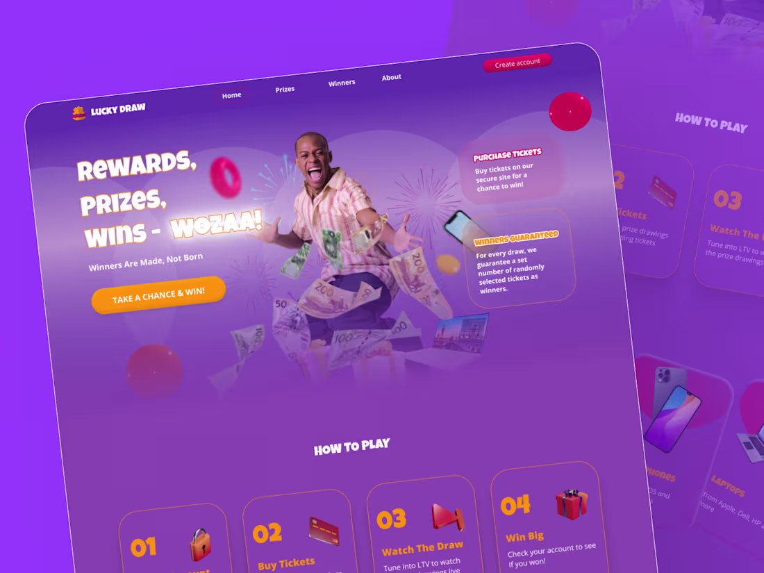 Cover image for Bringing an Online Lottery Website to Life for Canis Lesotho
