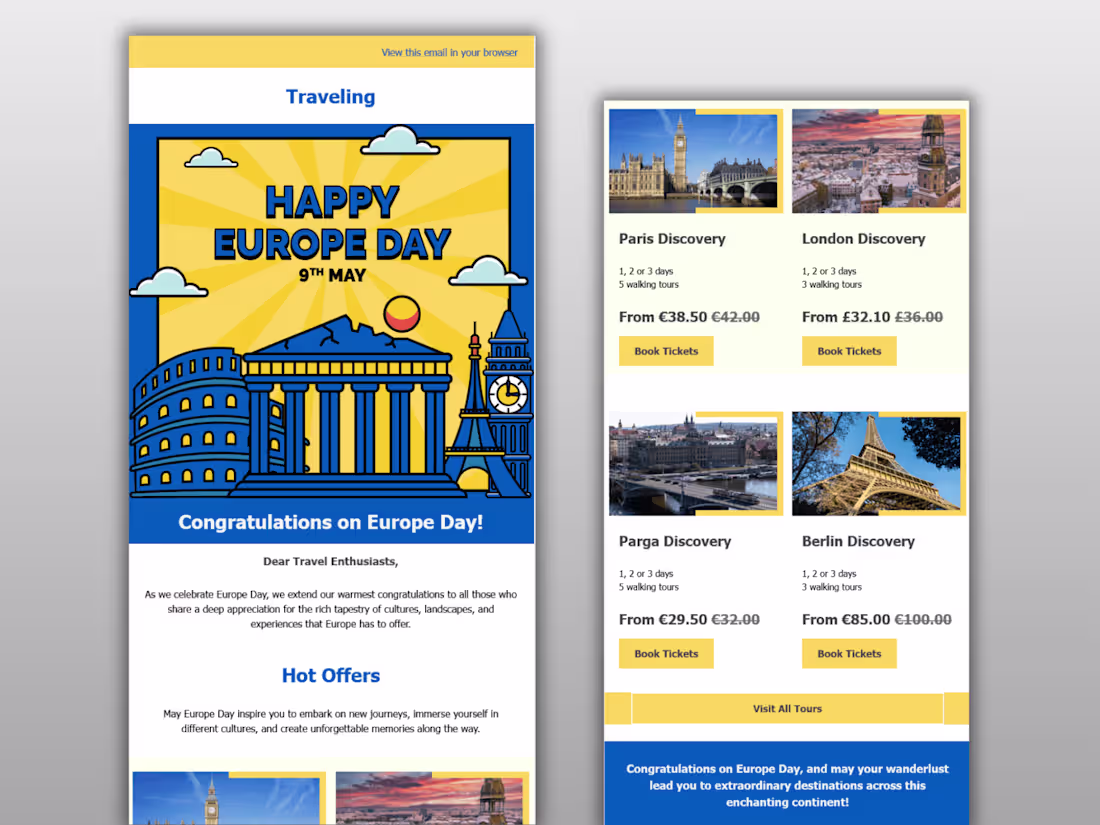 Cover image for Celebrate Europe Day with Exclusive Travel Deals!