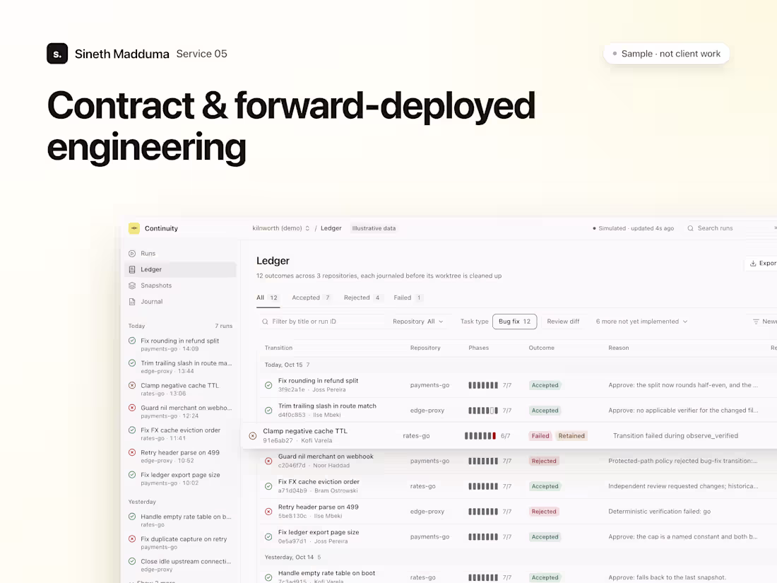 Cover image for Contract & Forward-Deployed Engineering