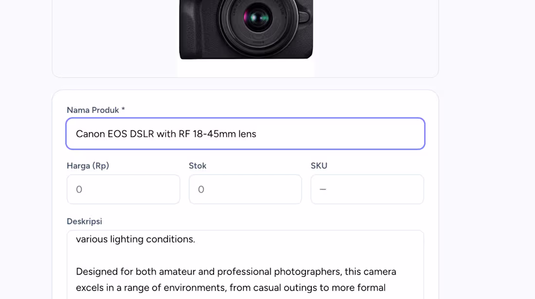 Cover image for AI-powered product listing. Scan a
