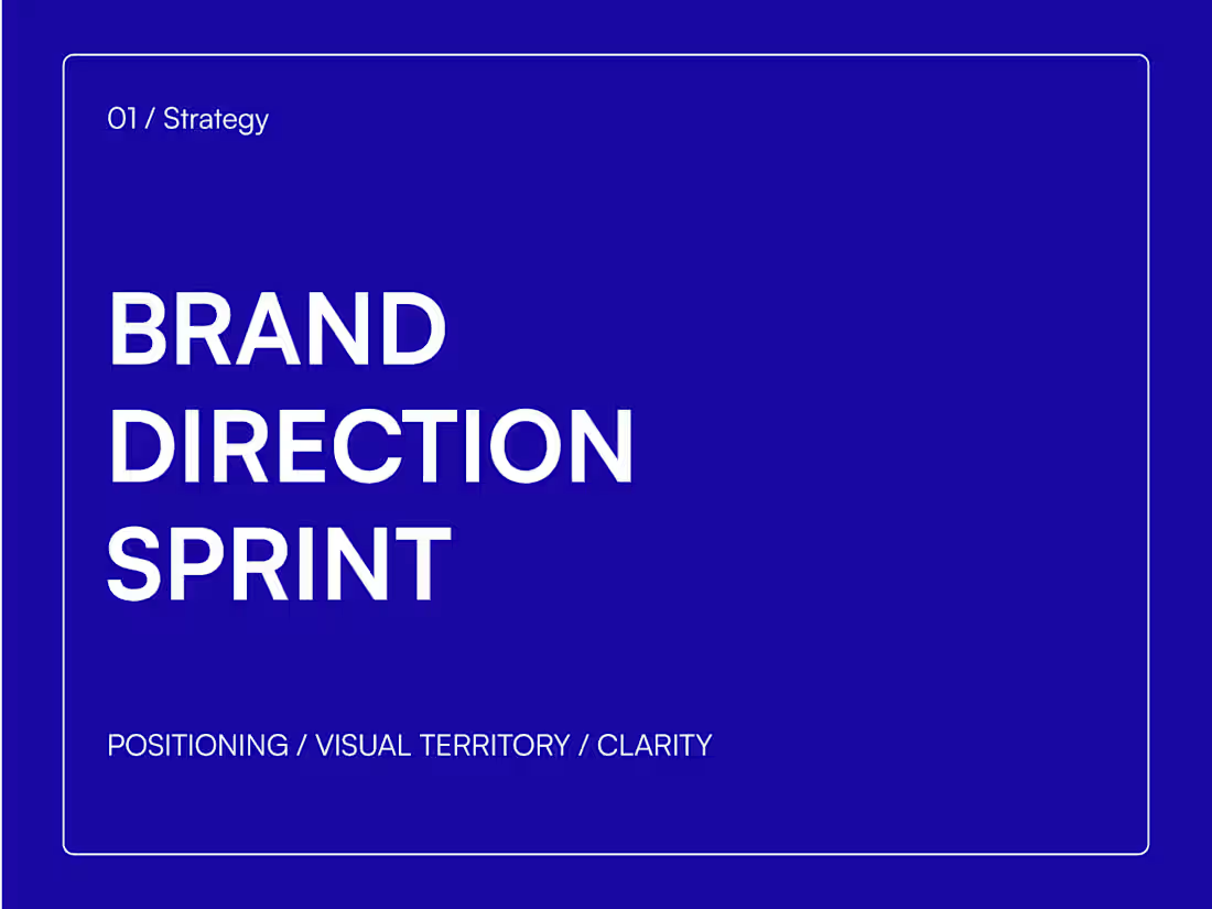 Cover image for Brand Direction Sprint