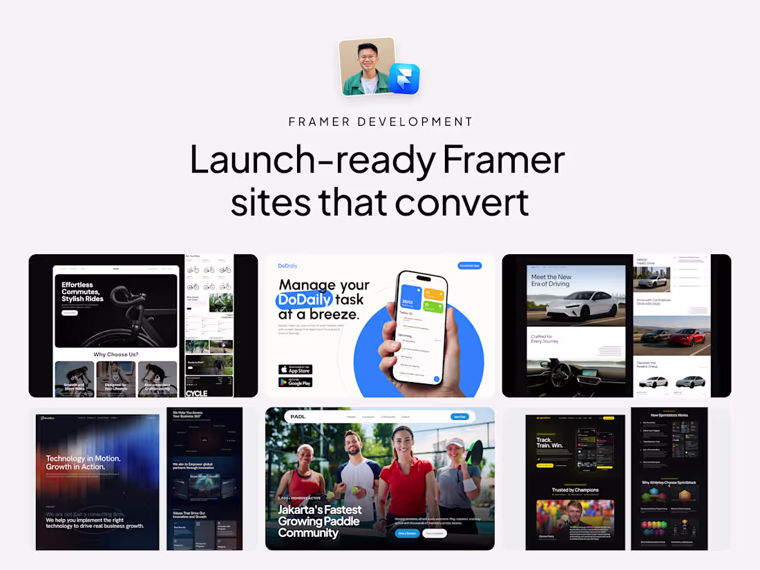 Cover image for Launch-ready Framer sites that convert