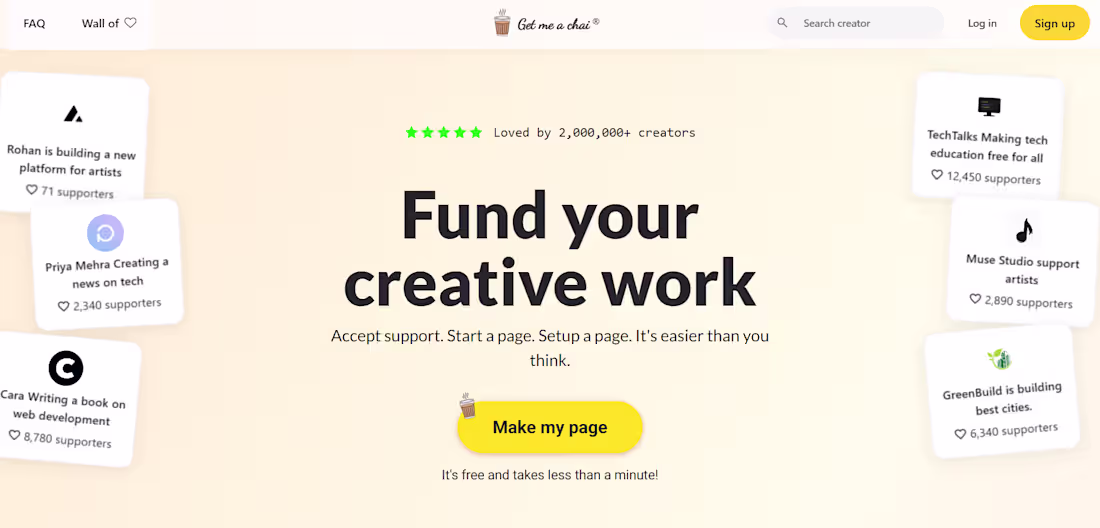 Cover image for GetMeChai is a creator monetization