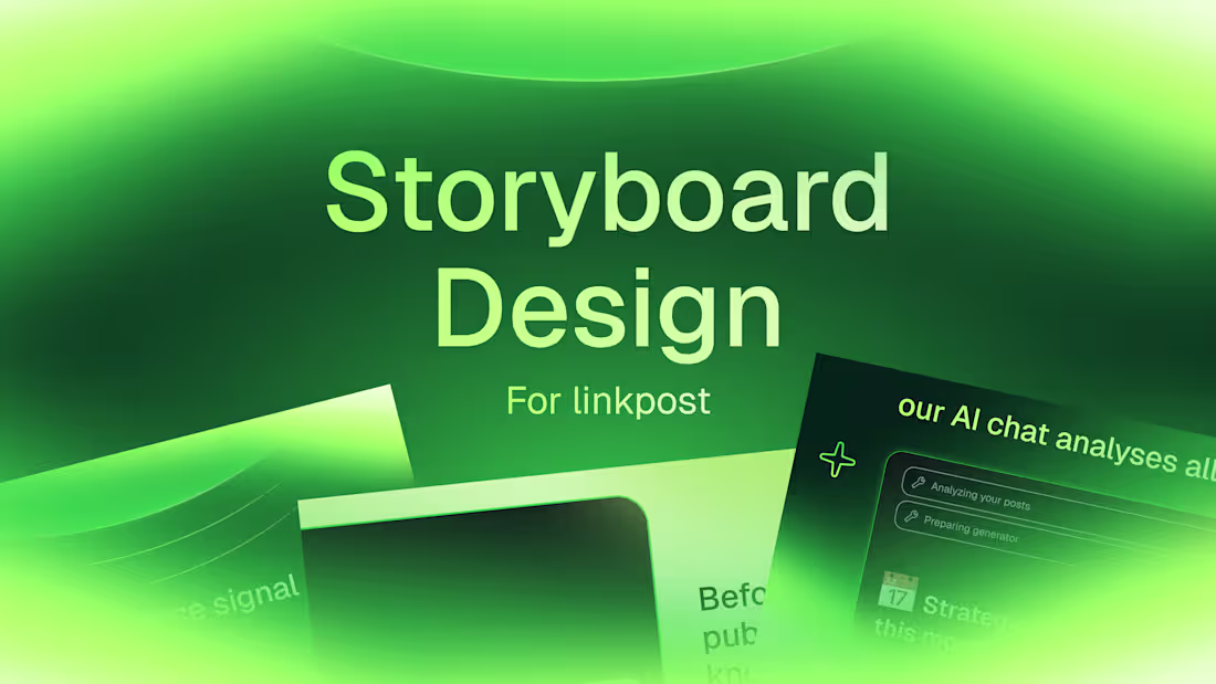 Cover image for Linkpost — Explainer Styleframes Design for Motion