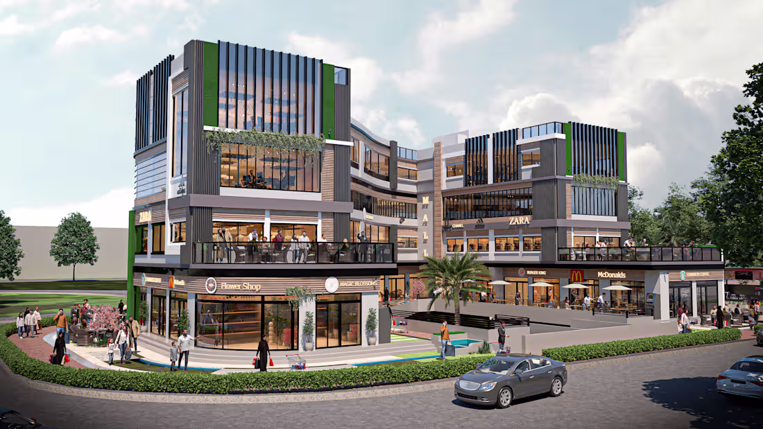 Cover image for A contemporary mixed-use mall designed