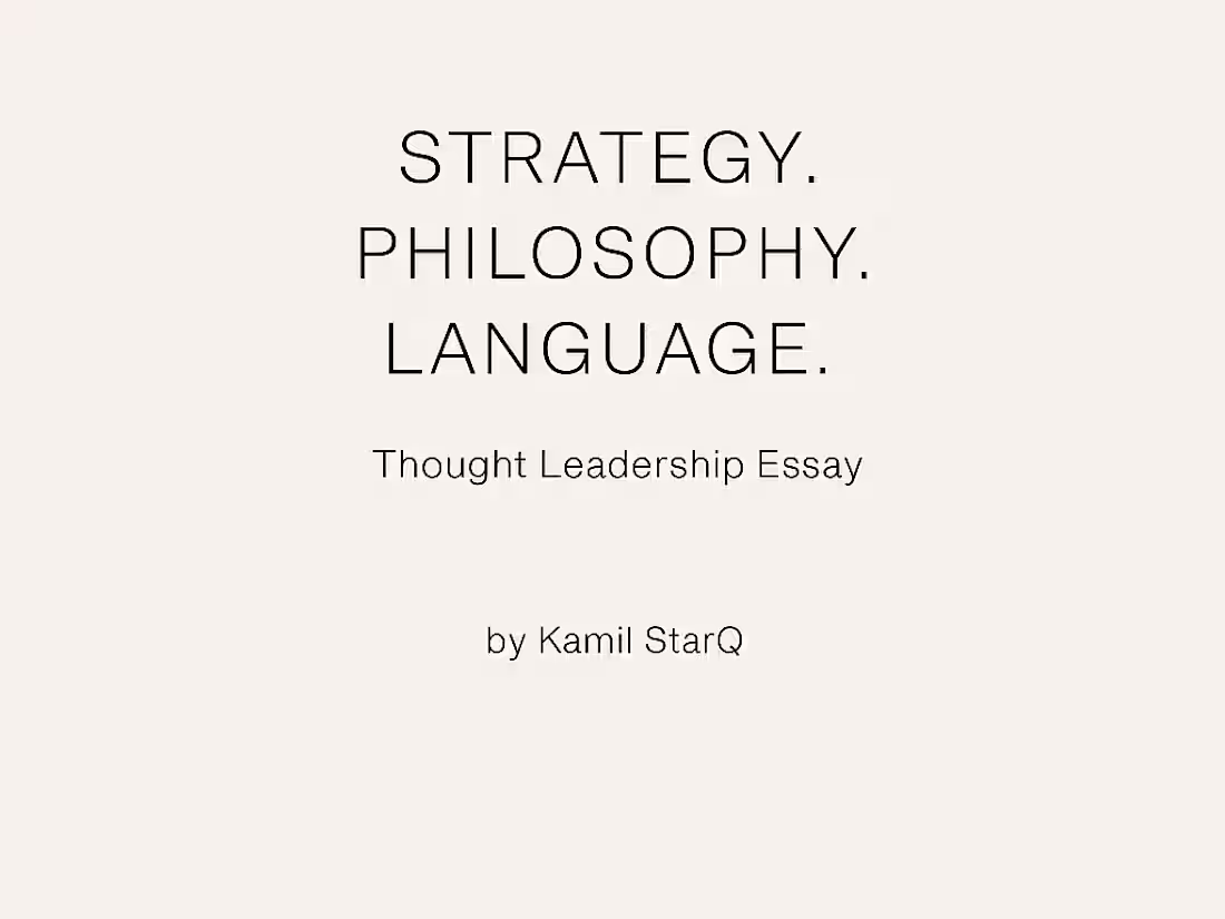 Cover image for THOUGHT LEADERSHIP ESSAY
