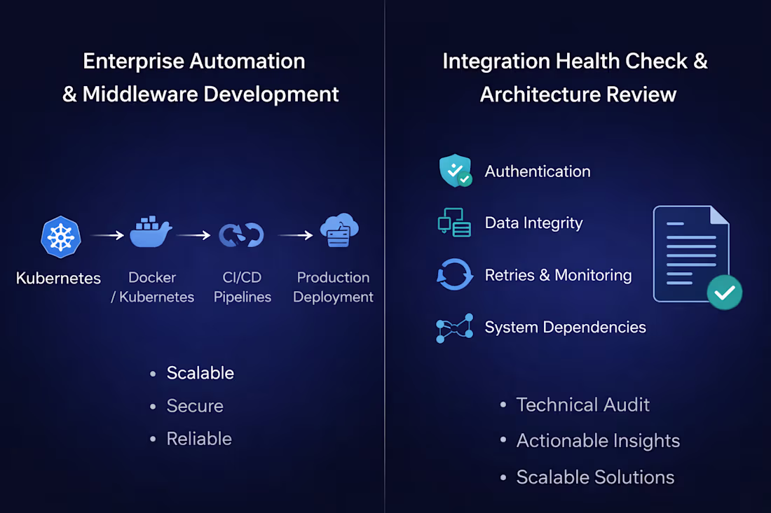 Cover image for Enterprise Automation & Middleware Development