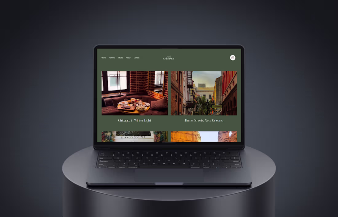 Cover image for Photography Website Design