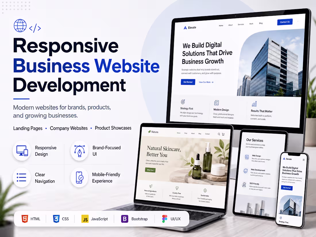 Cover image for Responsive Business Website Development