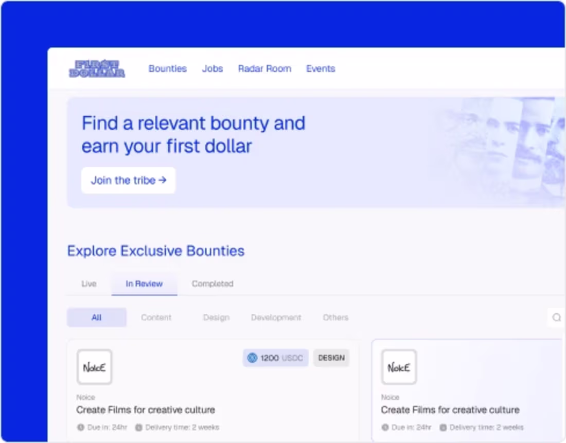 Cover image for First Dollar | Product Designer