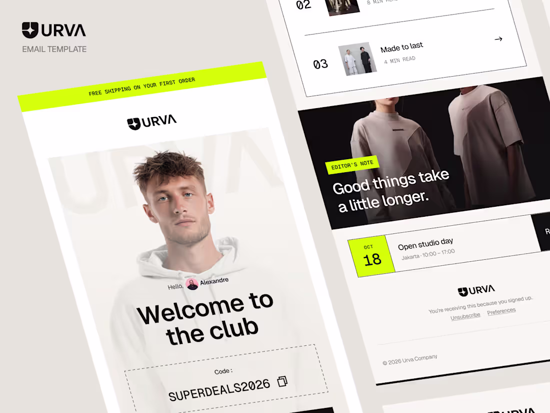 Cover image for Urva Fashion Email Templates