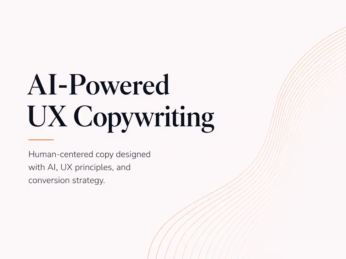 Cover image for AI-Powered UX Copywriting
