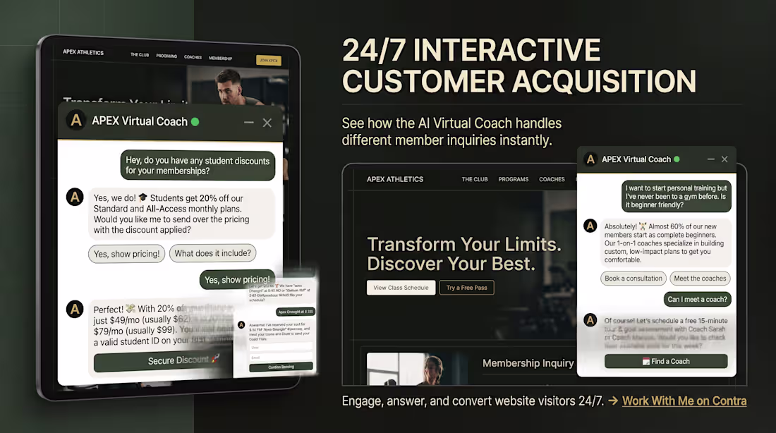 Cover image for AI-Powered Customer Acquisition Workflow
Left Interaction