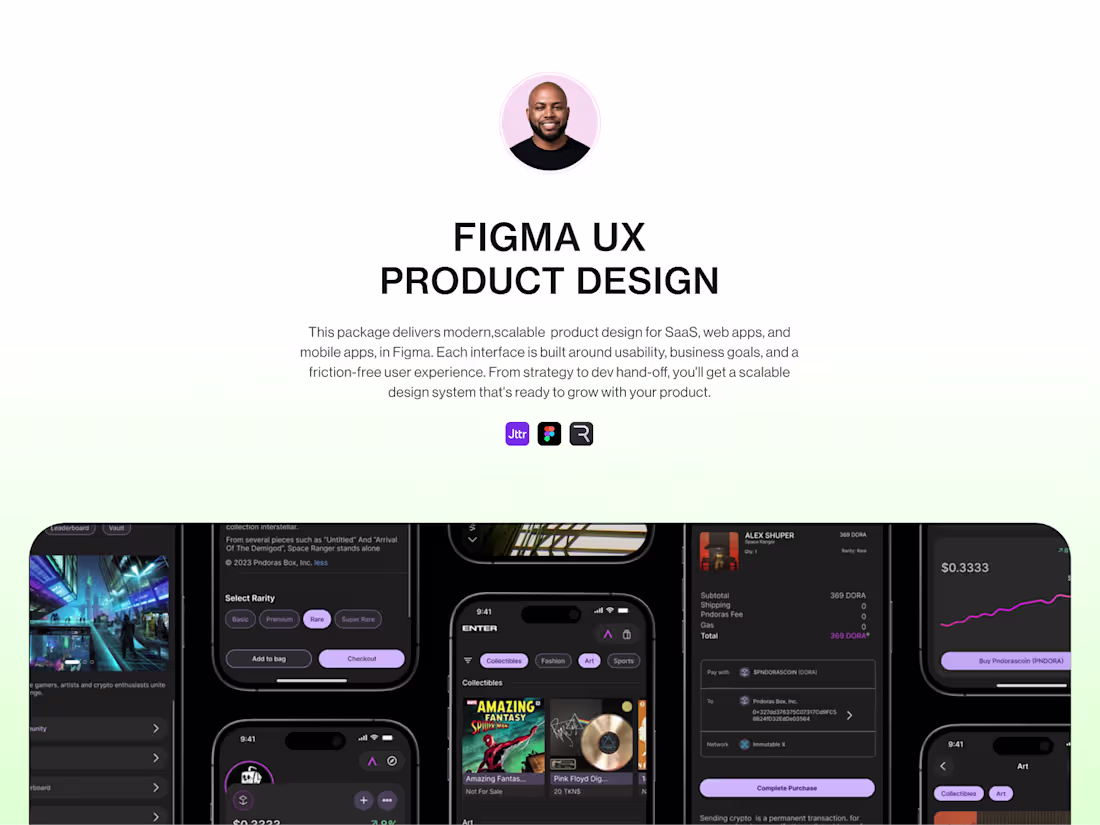 Cover image for Product Design: UX/ UI in Figma