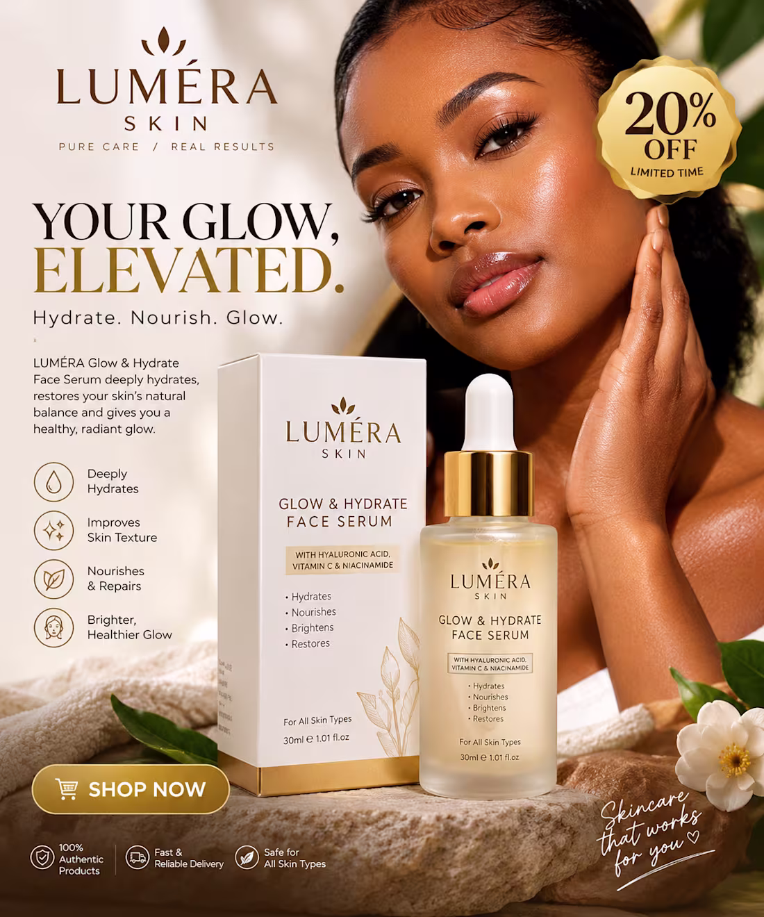 Cover image for Premium skincare advertising creative for