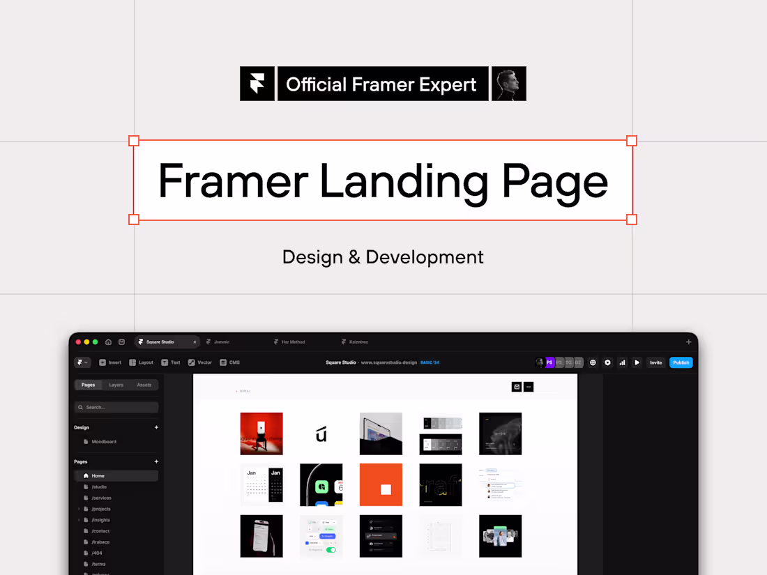 Cover image for Framer Landing Page