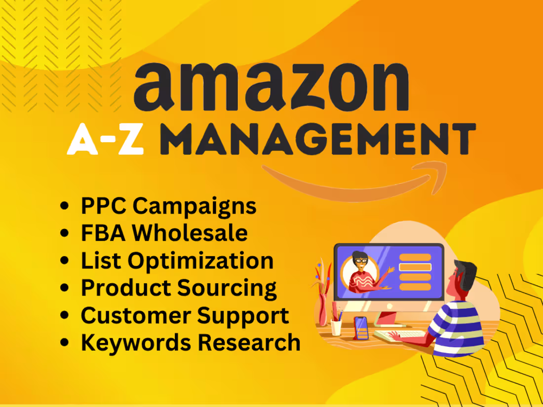 Cover image for Amazon Listings and PPC Campaigns Management