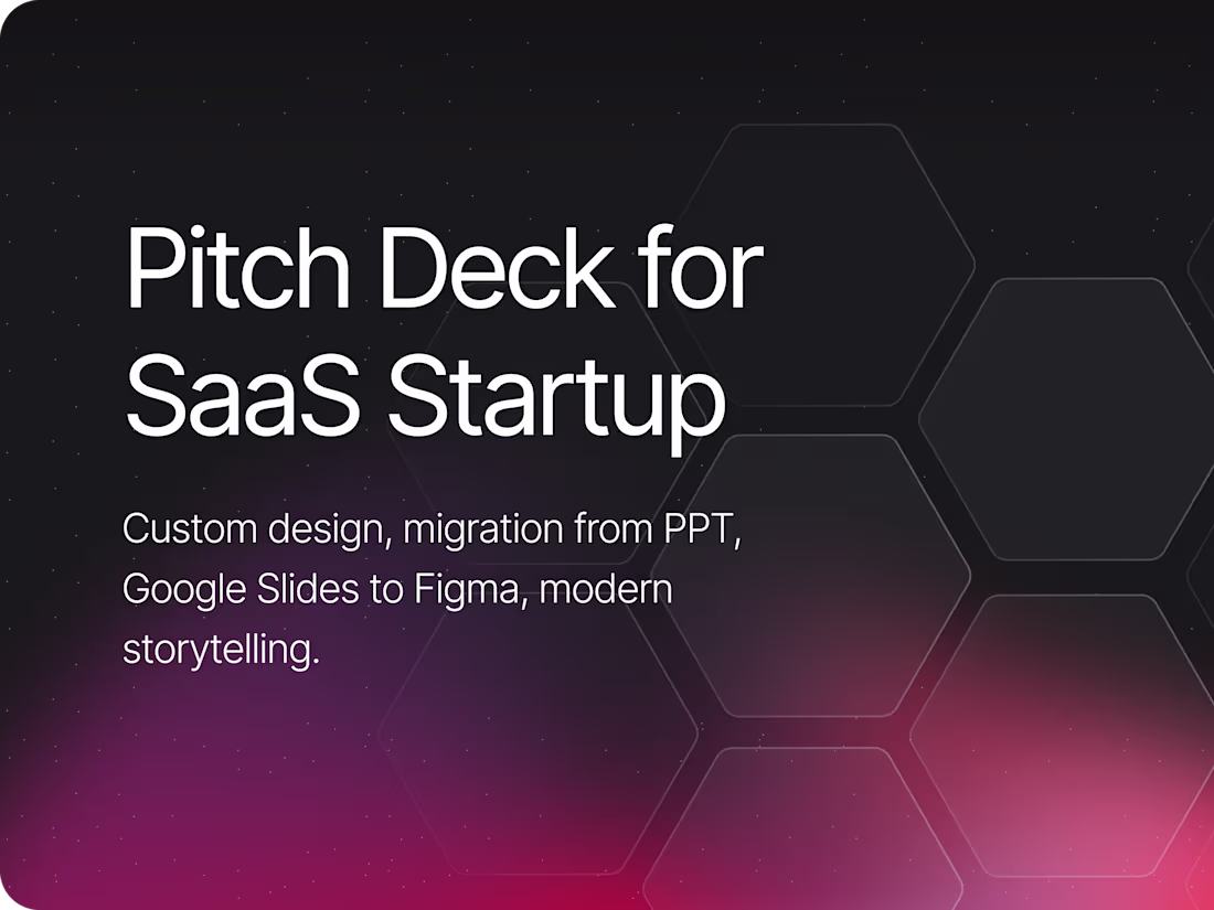 Cover image for Startups SaaS Pitch Deck design