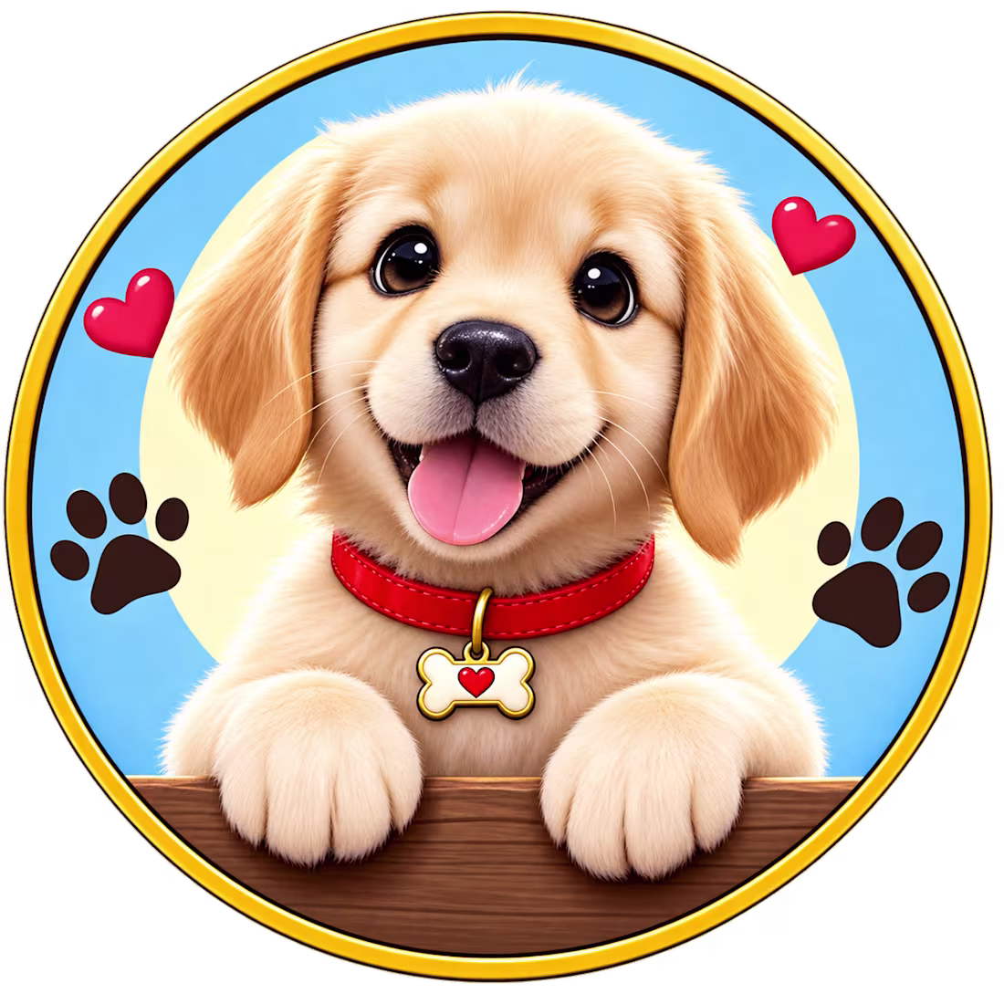 Cover image for Cute Puppy Dog Logo Design