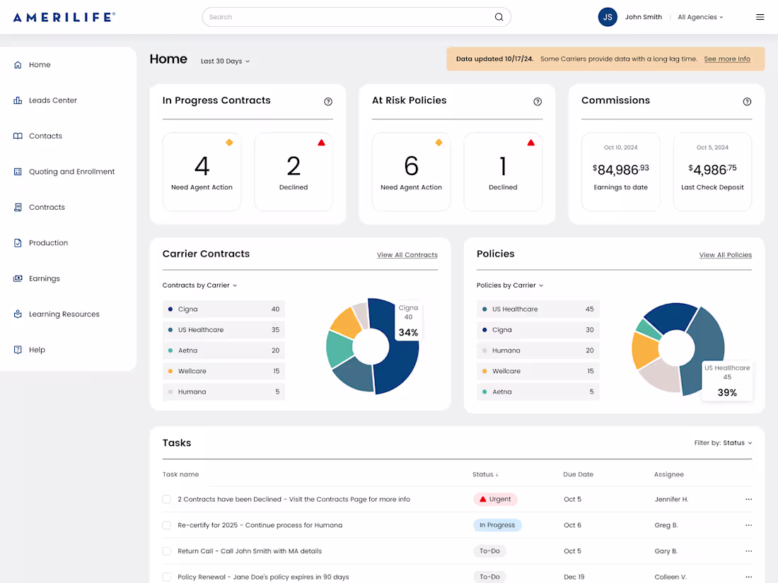 Cover image for AmeriLife — Multi-Portal Insurance Agent
