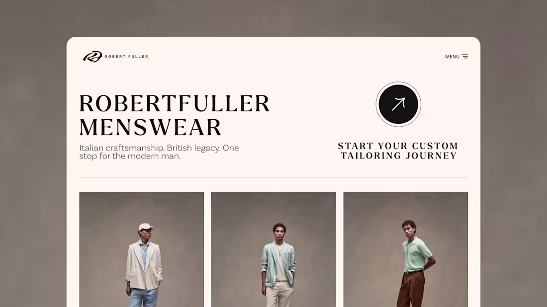 Cover image for Robert Fuller Menswear