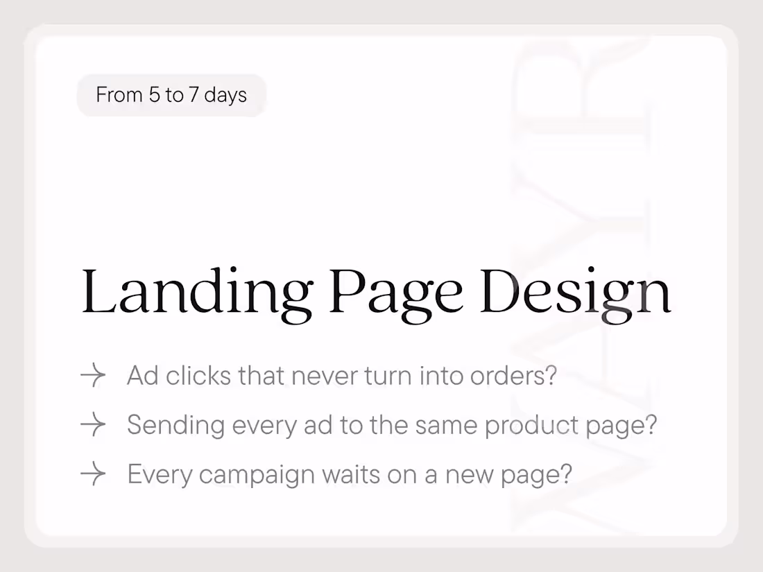 Cover image for Landing Page Design