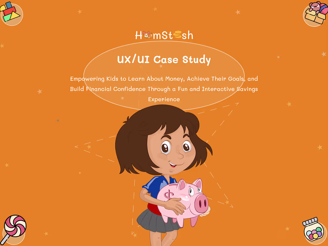 Cover image for 🐣 Hamstash – Kids’ Savings Mobile App UX/UI Design