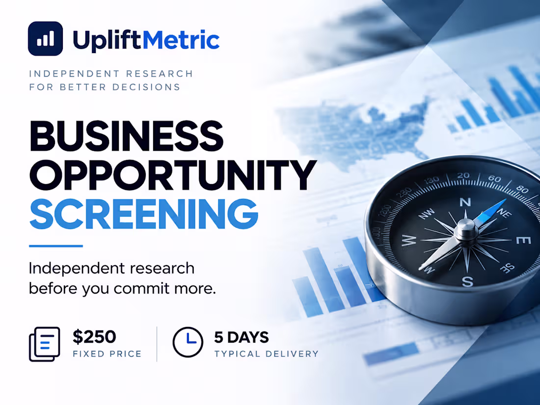 Cover image for Business Opportunity Screening