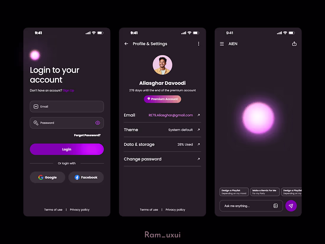 Cover image for AIEN: AI Chatbot Assistant UX/UI