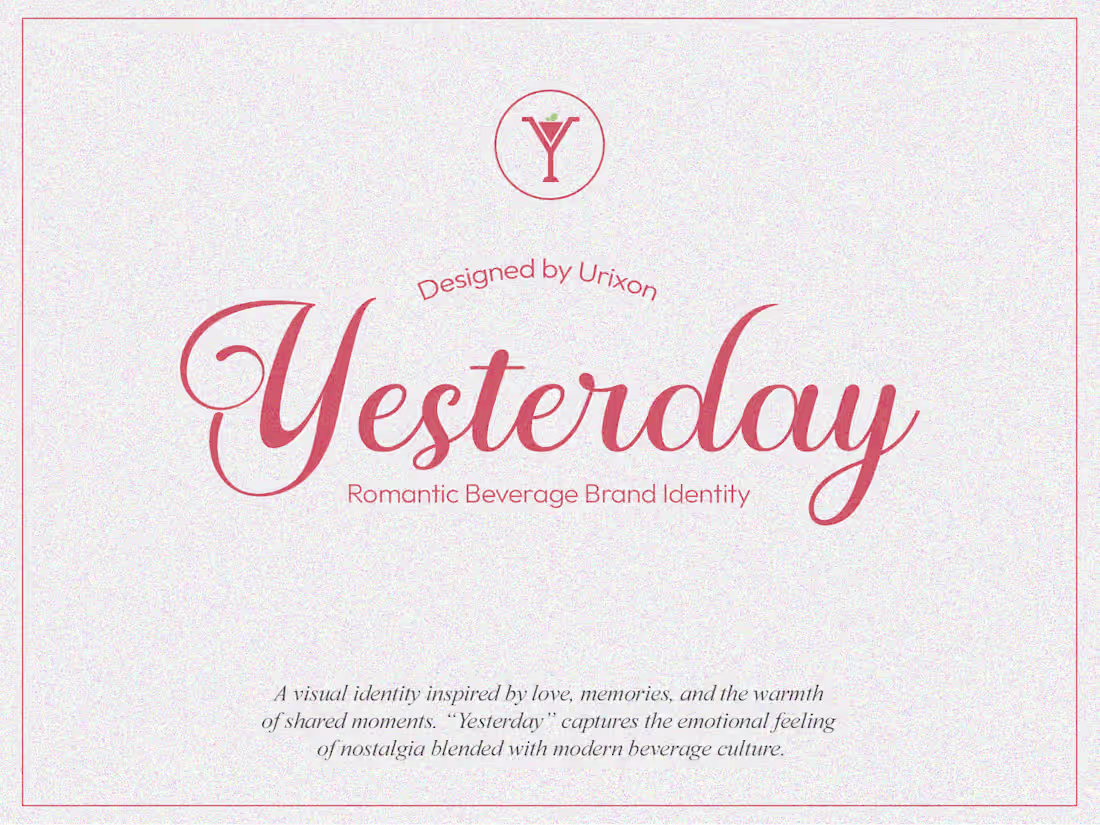Cover image for Romantic Beverage Brand Identity