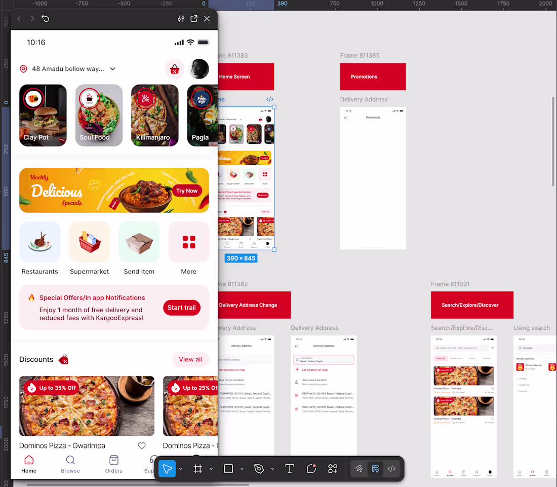 Cover image for Food-delivering App
