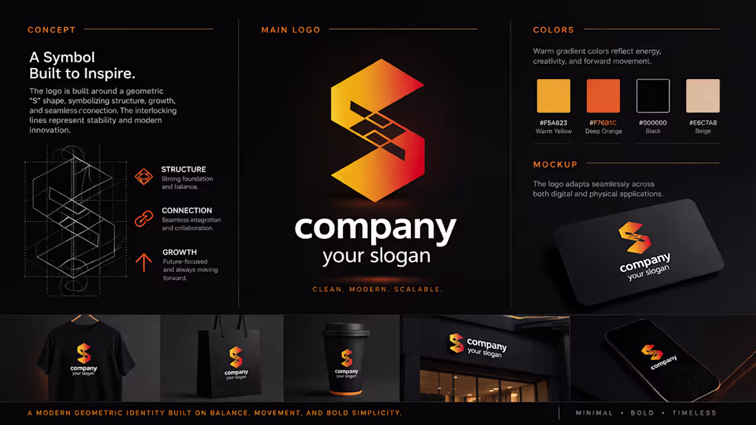 Cover image for Custom Logo System — Clean, Modern & Scalable