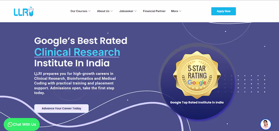 Cover image for I made a website for a Bengaluru company named llri Clinical...