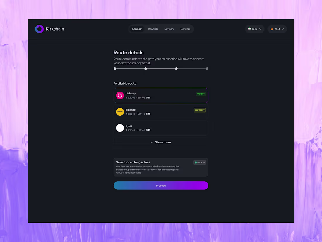 Cover image for Crypto Withdrawal Flow UI/UX Design