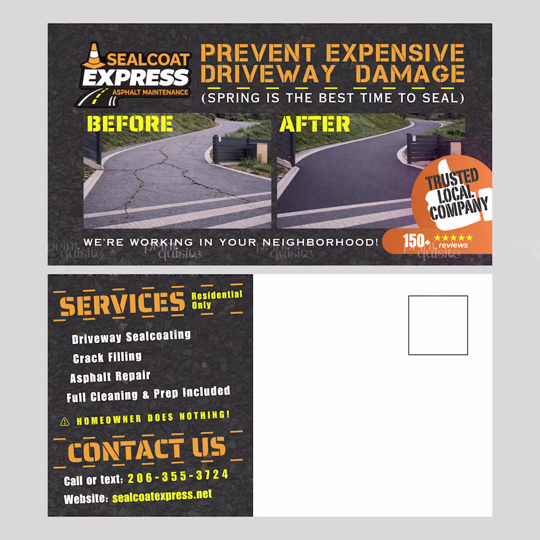 Cover image for Marketing EDDM postcard for Asphalt