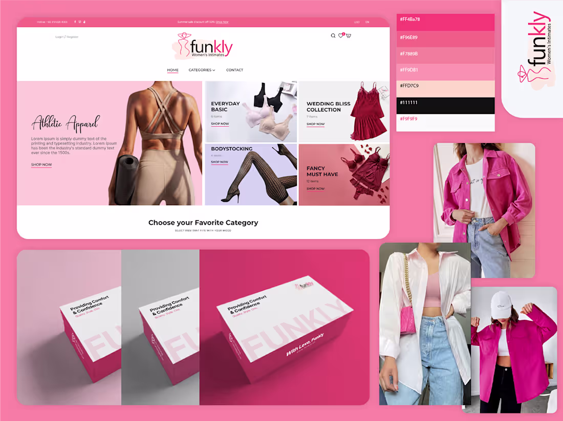 Cover image for Women's Wear Branding and Presentation on Behance