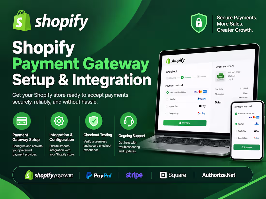 Cover image for Shopify payment gateway setup and store fix