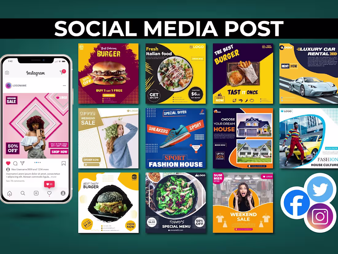 Cover image for Social Media posts 
