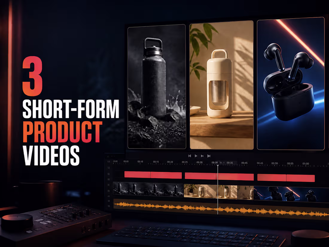 Cover image for Three Short-Form Product Videos From Your Footage