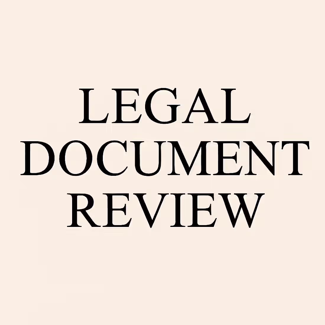 Cover image for Legal Document Review