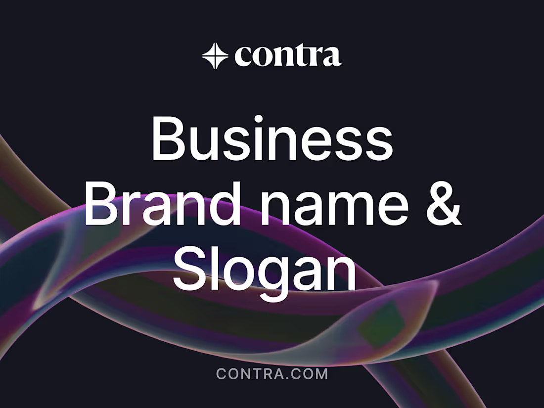 Cover image for I will provide Certified Business Name & slogan for your brand