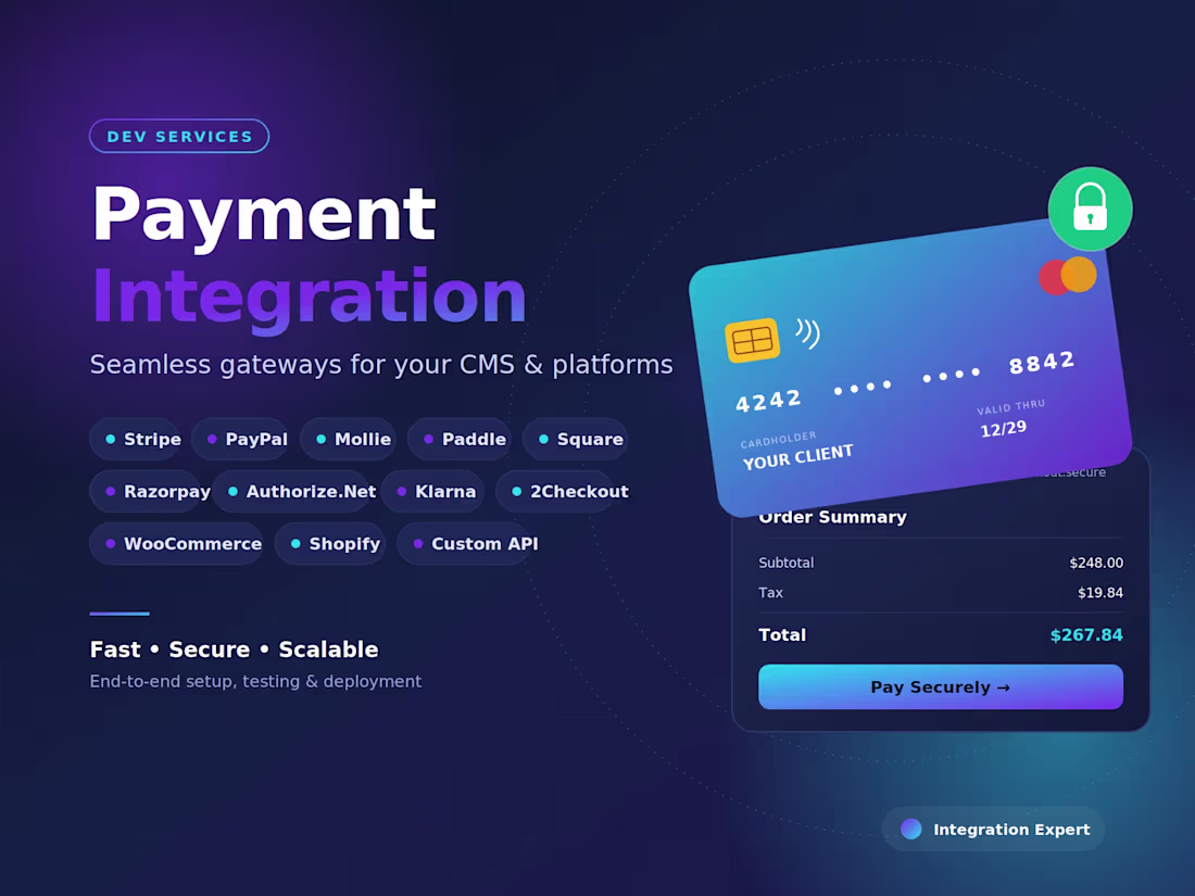 Cover image for Payment Method Integration for CMS & Custom Platforms