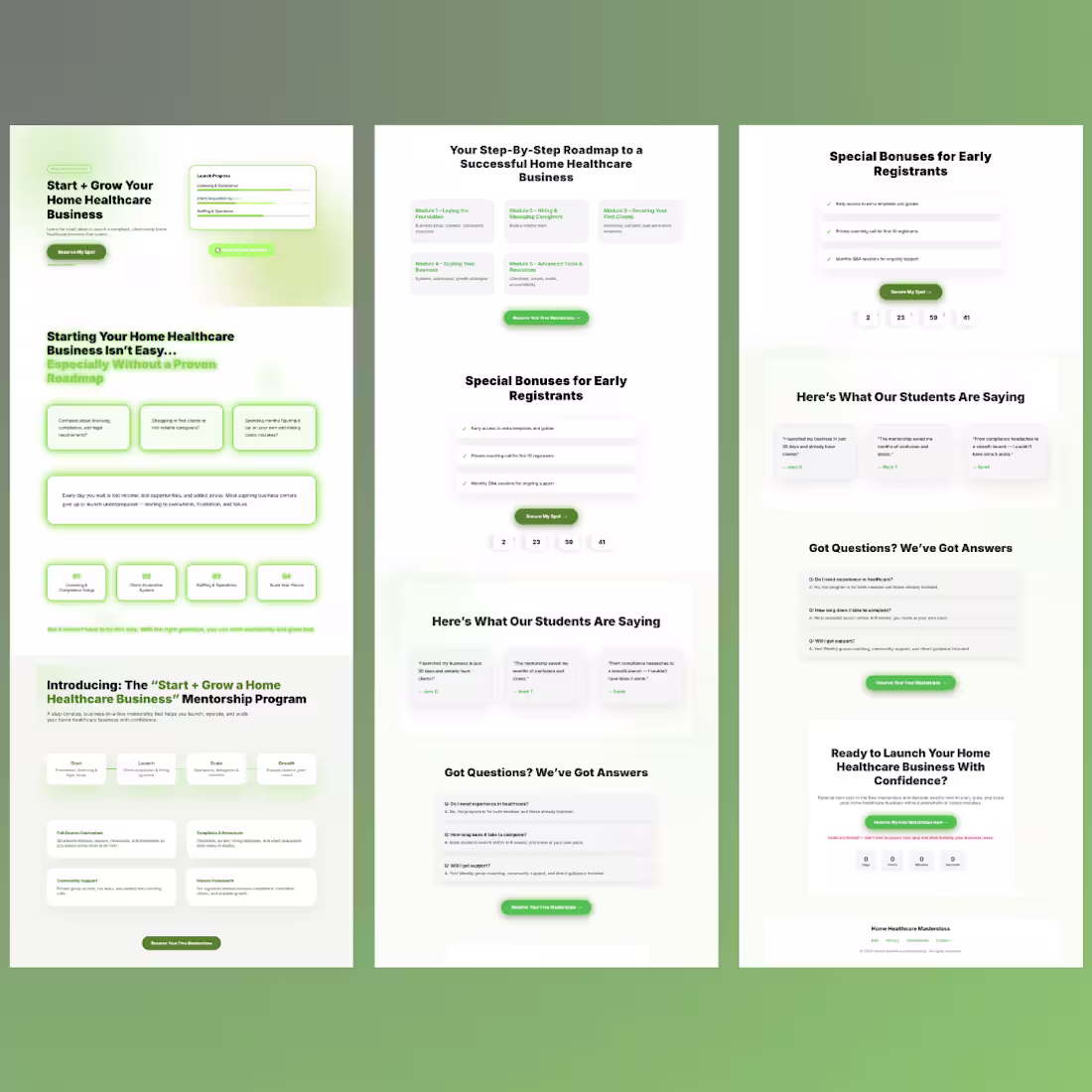 Cover image for Healthcare SaaS Landing Page Design